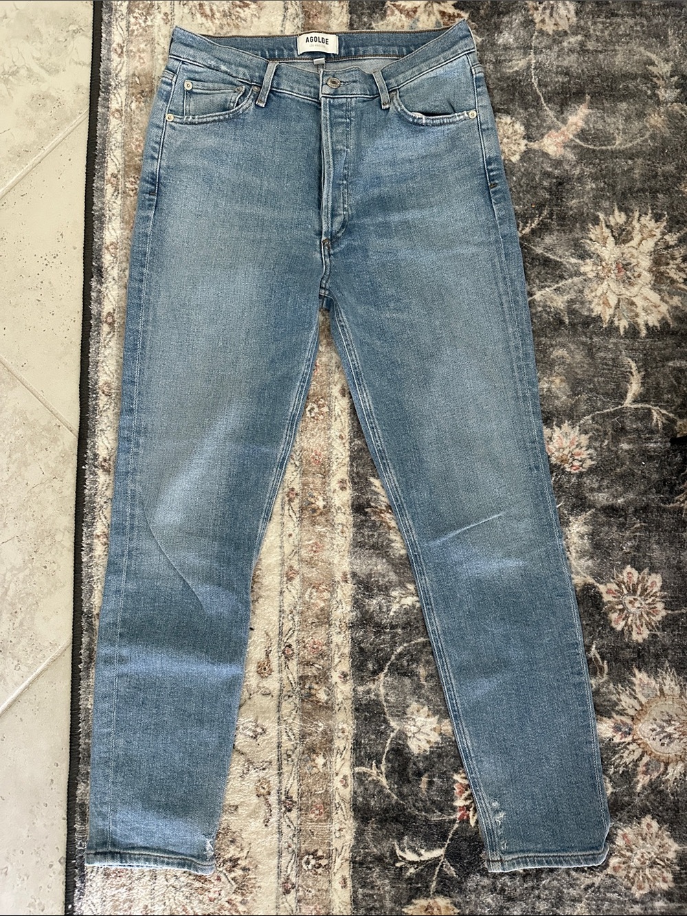 Agolde Nico High Rise Slim Fit Jeans in Embark
